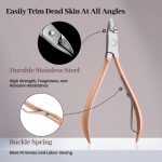 26 in 1 Manicure Set - Professional Manicure Kit Pedicure Kit, Stainless Steel Nail Clippers Set Nail Care Kit with Travel Case Pink - Image 5